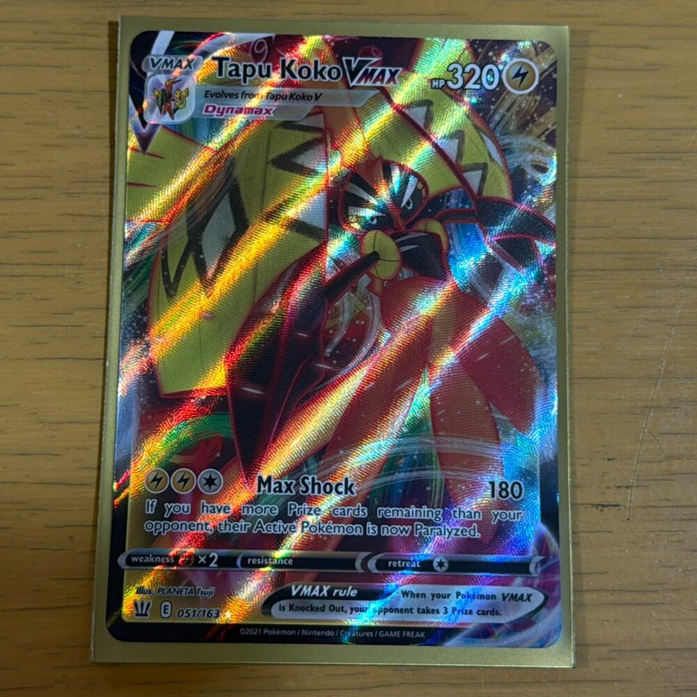 Pokémon Tapu Koko VMAX 051/163 Battle Styles Ultra Rare Holo